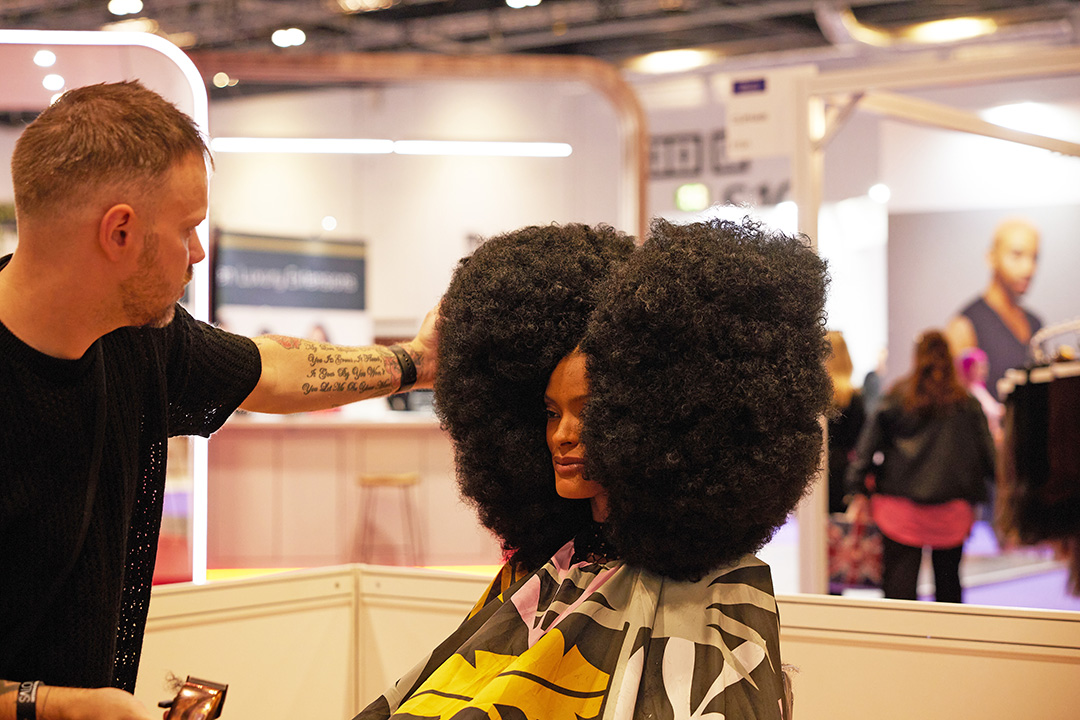 Darrel Starkey Afro Hair creation at Salon International HJ Academy Stage