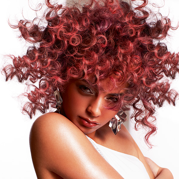 Red curly hair by Tracey Ann Smith