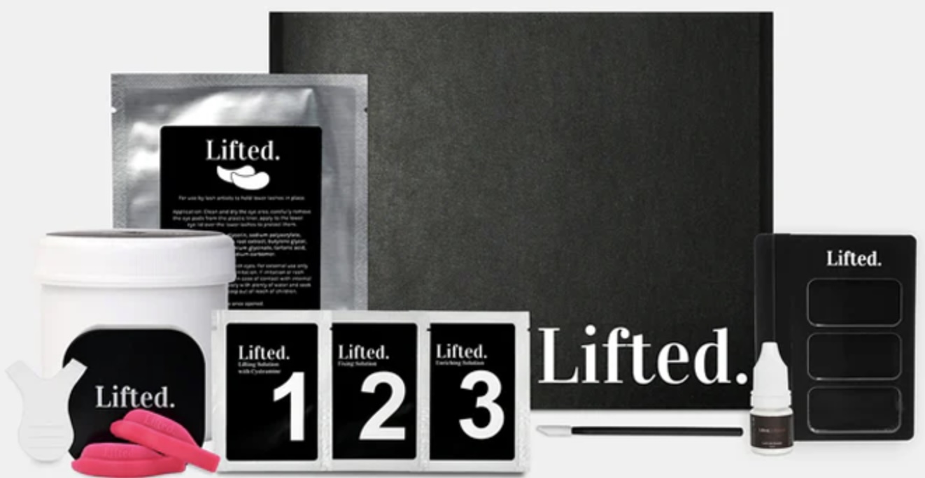 LashBase Korean Lash Lift Kit sold at Ellisons
