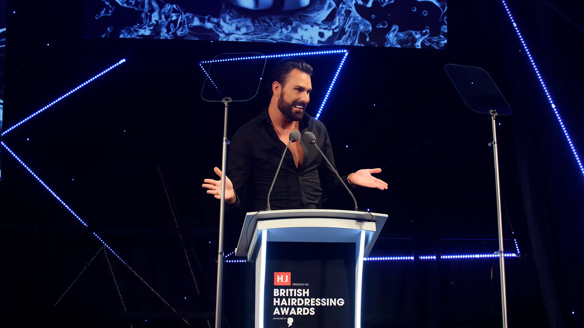 British Hairdressing Awards 2025 presenter Rylan Clark