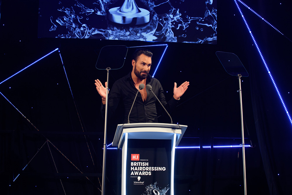 Rylan Clark at the British Hairdressing Awards 2025