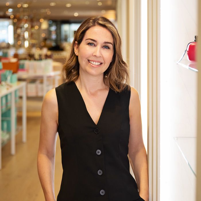 Headshot of Sarah Brown in a black waistcoat
