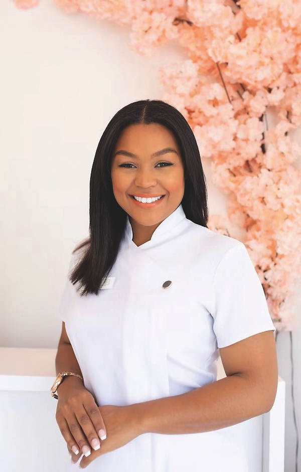 Kyomi Sayce, salon business expert and founder of The KS Clinic and Skin of Colour Aesthetics Training Academy, headshot portrait