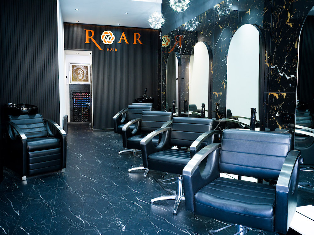 Salon interior of ROAR Hair & Beauty 