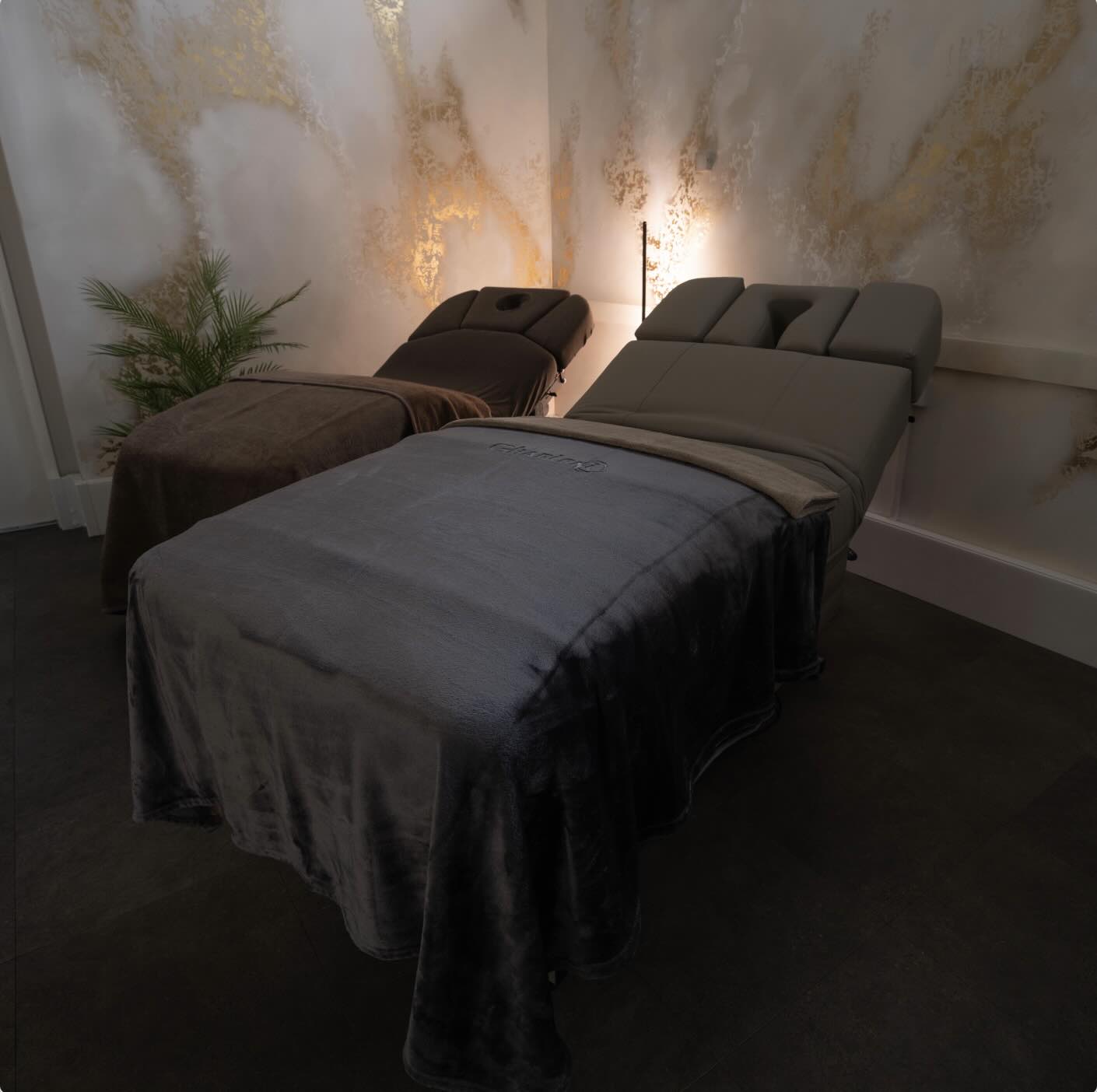 Loungers in the Ellisons Gharieni Wellness Suite and showroom