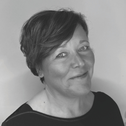 Black and white headshot of WENDY JONES, OWNER RE:NEW HAIR AND BEAUTY BY EXPRESSION