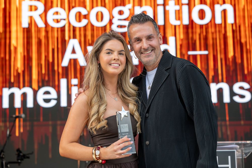 Amelia Krasinski accepting the Special Recognition Award