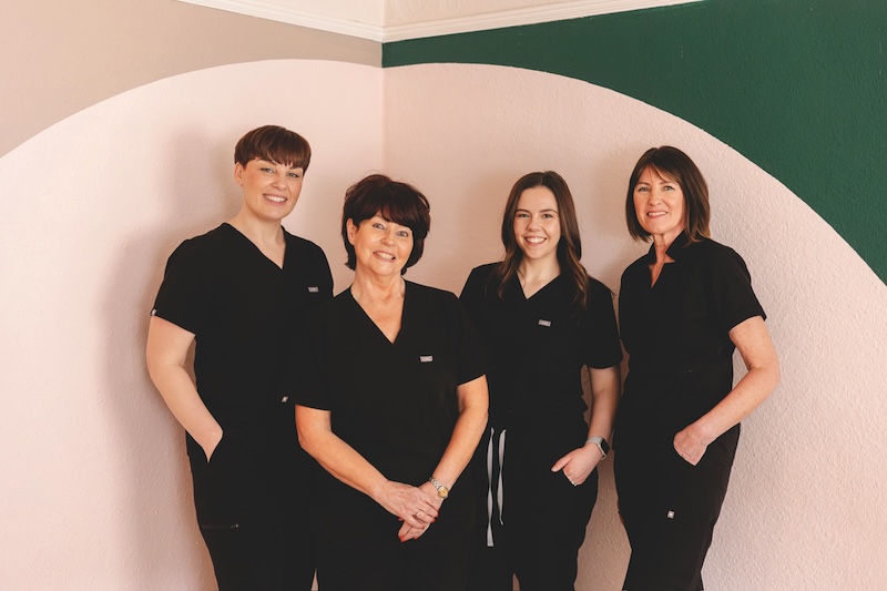 The Elite Skin Studio team at the clinic in Newport, Shropshire, highlighting the collaborative culture behind the award-winning advanced skin clinic