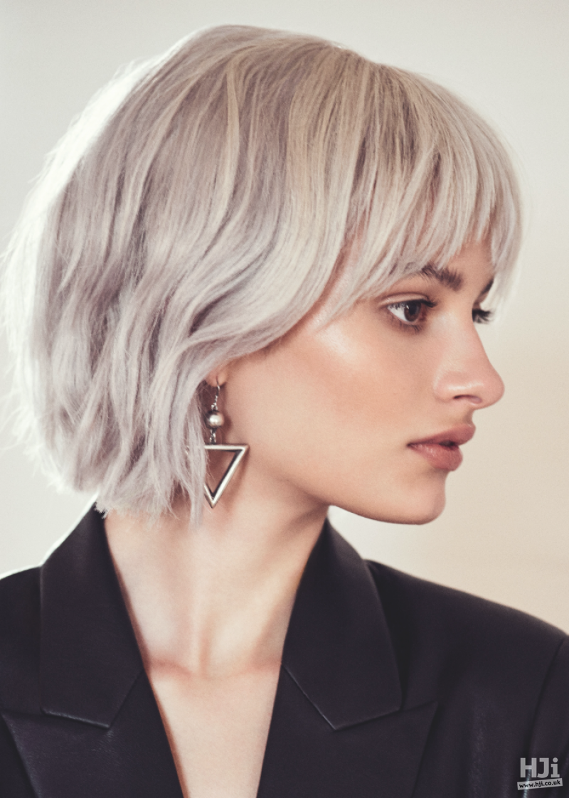 Platinum layered bob