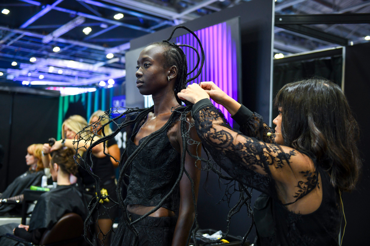 Enrica Russo and Georgia Mountain on the Trends Stage at Salon International 2026