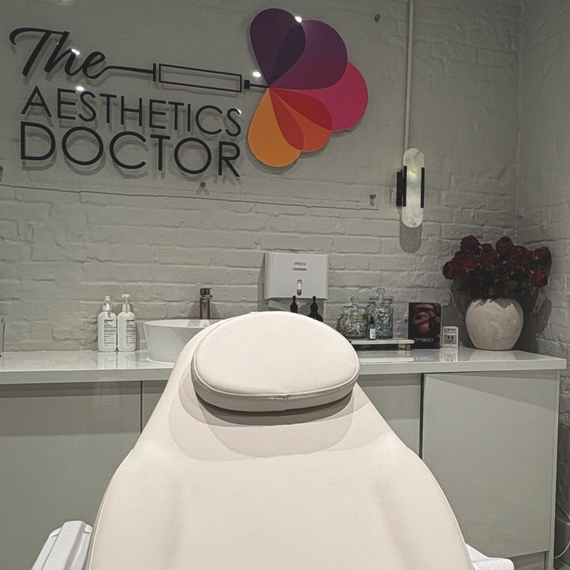 The Aesthetic Doctor Mayfair treatment room clinical medical space